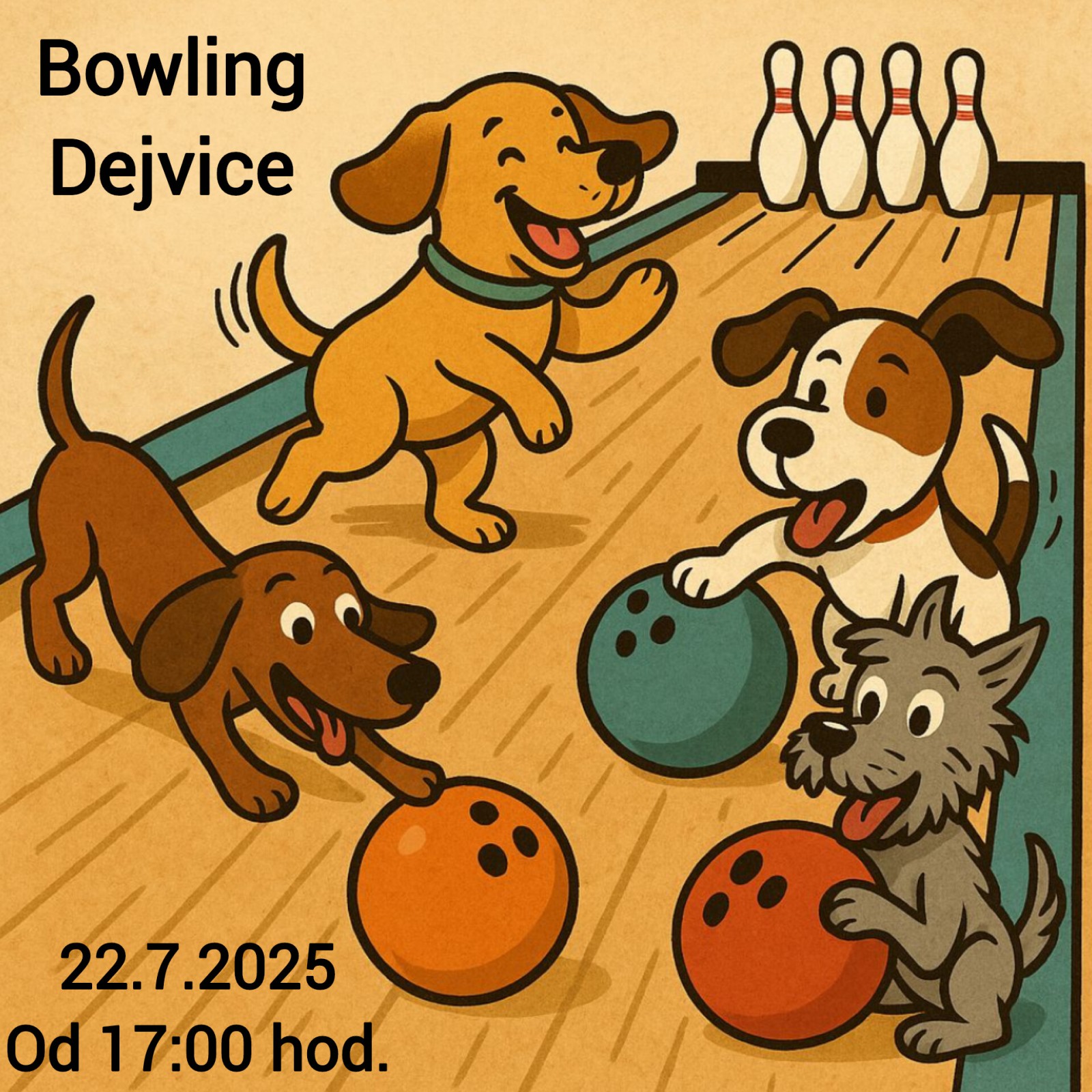 Bowling - hrátky s koulema - 2025-07-22T16:45 - Bílá 6, Praha - Dejvice