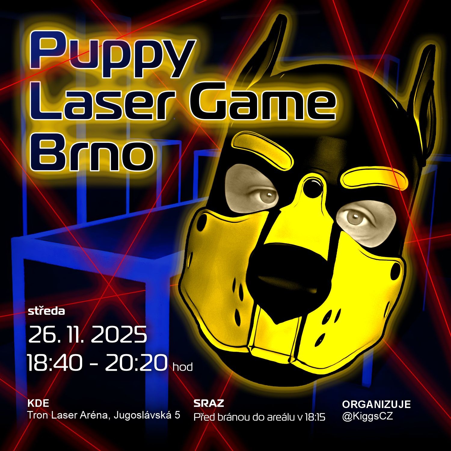 Puppy Laser game Brno - 2025-11-26T18:15 - Tron Laser Aréna, Brno